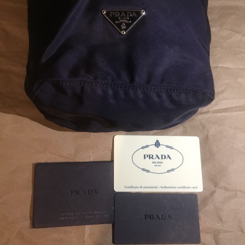 Authentic Prada Drawstring Bag Used Damaged String - image 4